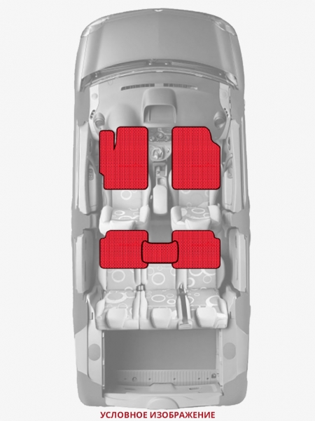 ЭВА коврики «Queen Lux» стандарт для Honda Integra Type R (DC2)